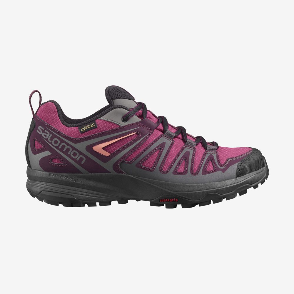 Salomon X CREST GORE-TEX Zapatillas Trekking Mujer - Moradas - Colombia (38510-DBMJ)